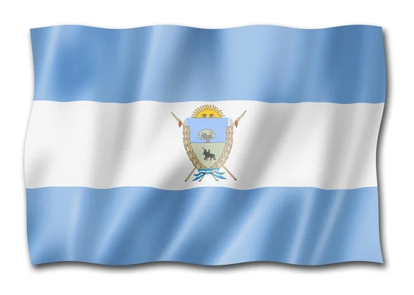 Pampa Province Flag Argentina Waving Banner Collection Illustration — Stock Photo, Image