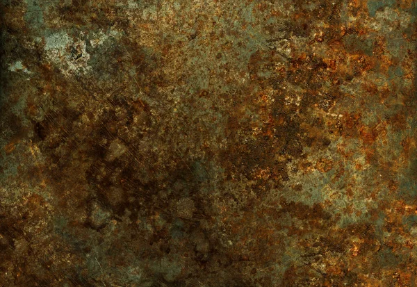 Stará Rezavá Kovová Textura Grunge Pozadí Průmyslové Tapety — Stock fotografie