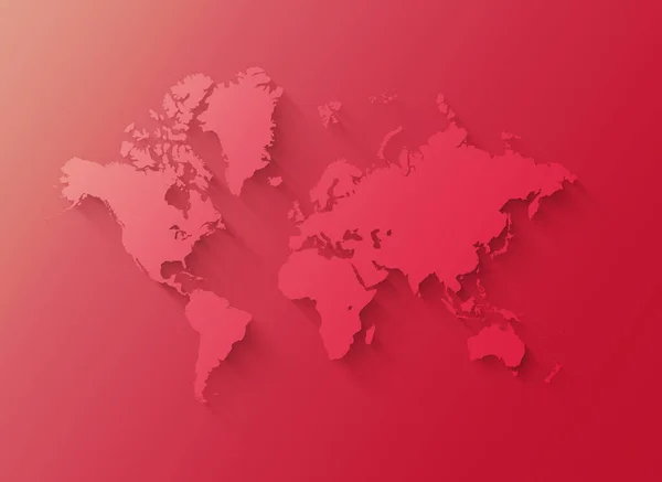 Ілюстрація Світової Карти Ізольована Рожевому Фоні — стокове фото