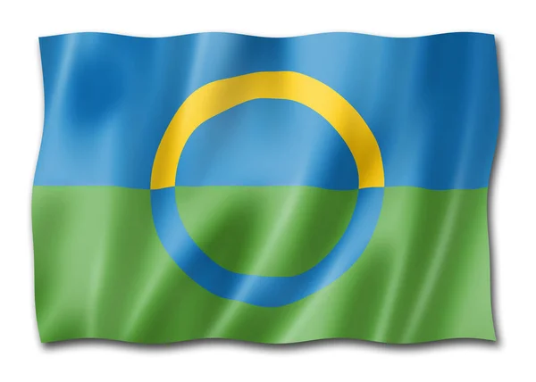 エストニアのヴォロス民族の旗 3Dイラスト — ストック写真