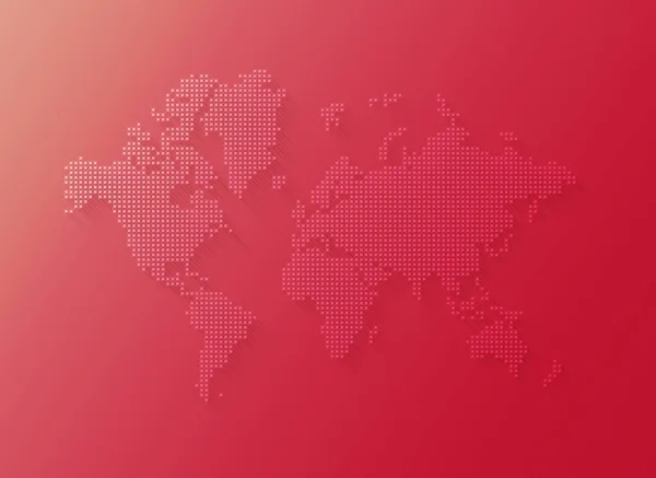 Иллюстрация Карты Мира Звезд Выделенных Розовом Фоне — стоковое фото