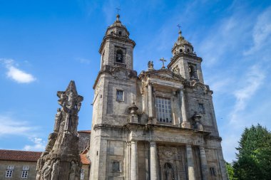 Santiago de Compostela 'daki Saint Franciscus Kilisesi ve Calvary, Galiçya, İspanya