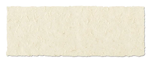 Natuurlijke Nepalese Gerecycled Papier Textuur Banner Achtergrond Behang Geïsoleerd Wit — Stockfoto