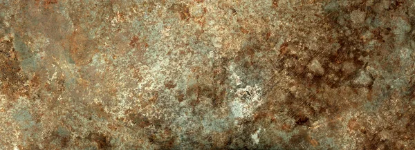 旧的生锈金属质感 Grunge背景工业壁纸 是的1 横向横幅 — 图库照片