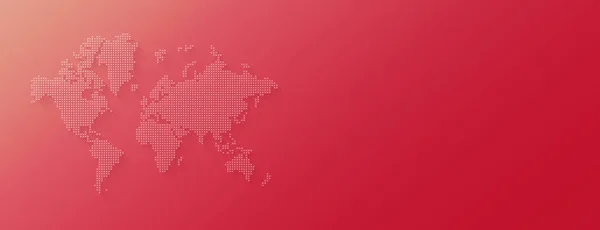 Ілюстрація Карти Світу Зробленої Зірок Ізольованих Рожевому Тлі Горизонтальний Банер — стокове фото