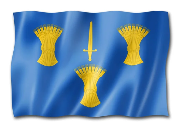 Cheshire County Flag United Kingdom Waving Banner Collection Illustration — Stock Photo, Image