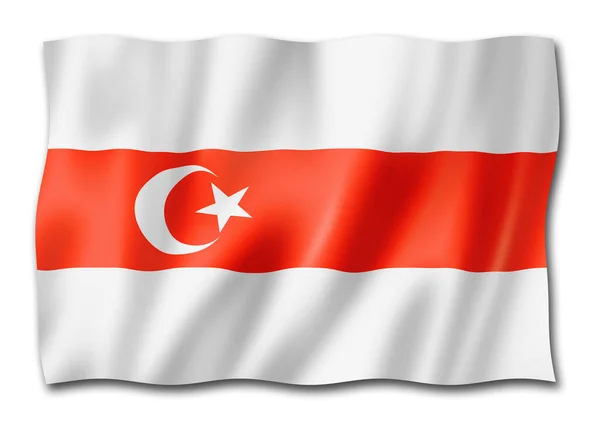 Poldachian Tatars Etniczna Flaga Europa Ilustracja — Zdjęcie stockowe