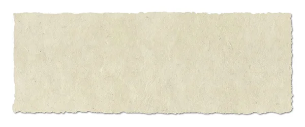 Natuurlijke Nepalese Gerecycled Papier Textuur Banner Achtergrond Behang Geïsoleerd Wit — Stockfoto