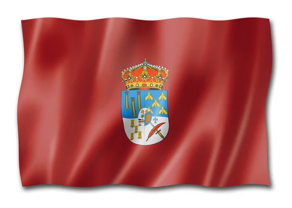 Bandeira Província Salamanca Espanha Acenando Coleção Banners Ilustração — Fotografia de Stock