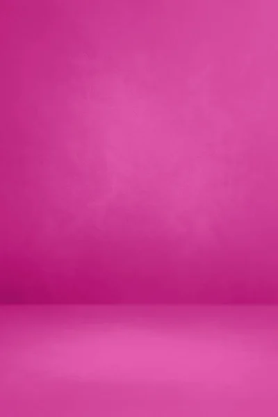 Sfondo Interno Cemento Rosa Scena Modello Vuota Mockup Verticale — Foto Stock