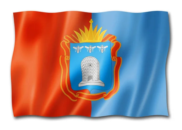 Staat Tambow Oblast Flagge Russland Schwenkt Fahnen Illustration — Stockfoto