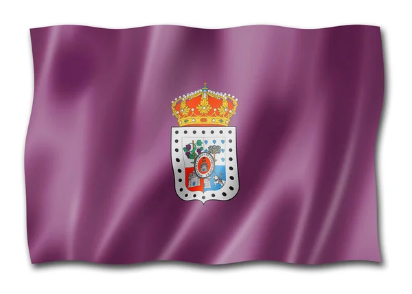 Soria Tartomány Zászló Spanyolország Lengő Banner Gyűjtemény Illusztráció — Stock Fotó