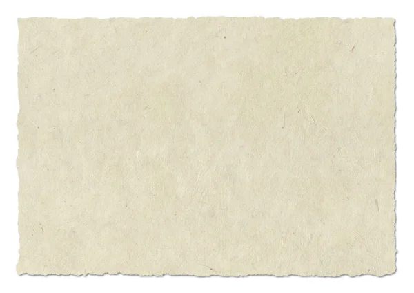 Natuurlijke Nepalese Gerecycled Papier Textuur Achtergrond Behang Geïsoleerd Wit — Stockfoto