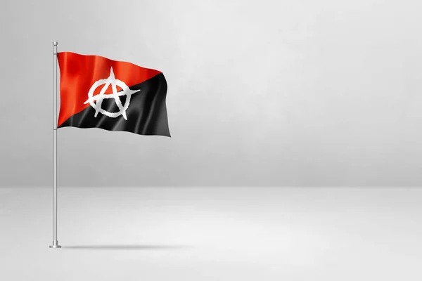 Anarchy Flag Illustration Isolated White — 스톡 사진