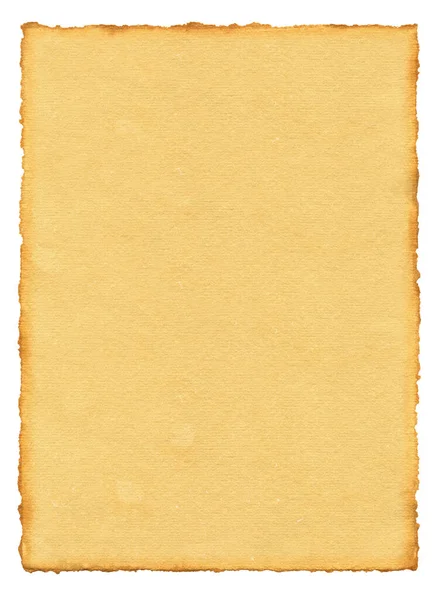 Vecchio Sfondo Carta Pergamena Texture Carta Parati Vintage Isolato Bianco — Foto Stock
