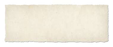 Eski parşömen kağıdı dokusu arka planı. Yatay pankart, klasik duvar kağıdı. Beyazda izole edilmiş