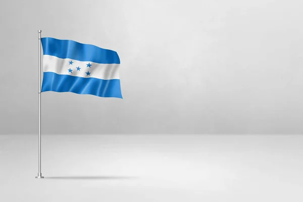 Флаг Гондураса Иллюстрация Изолированный Белом Бетонном Фоне — стоковое фото