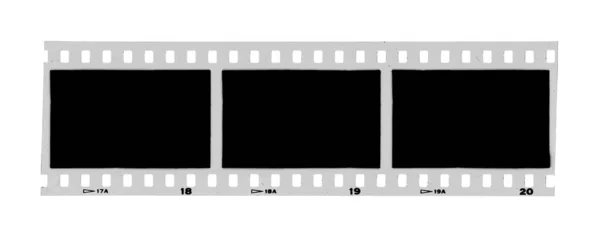 白の背景に隔離されたヴィンテージ写真フィルムストリップ 余白のあるテクスチャ — ストック写真