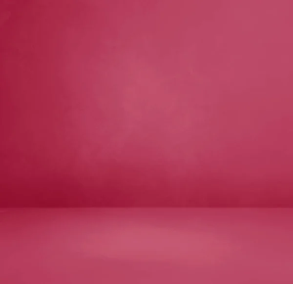 Bíbor Rózsaszín Beton Belső Háttér Üres Sablonjelenet Négyzet Alakú Modell — Stock Fotó