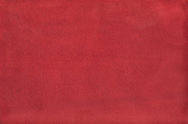Kırmızı süet deri dokular. Doğal materyal deseni.