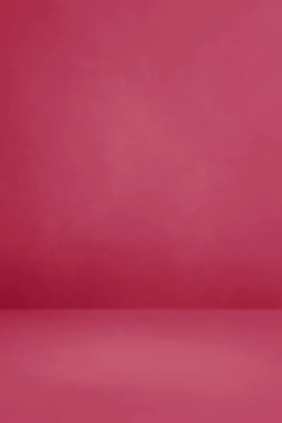 Bíbor Rózsaszín Beton Belső Háttér Üres Sablonjelenet Függőleges Makettek — Stock Fotó