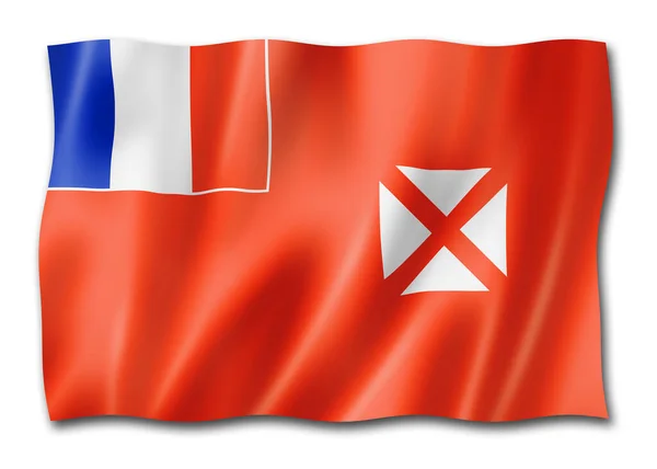 Bandiera Wallis Futuna Territori Oltremare Della Francia Illustrazione — Foto Stock