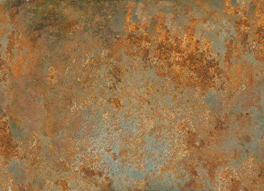 Eski paslı metal dokusu. Grunge arka plan endüstriyel duvar kağıdı