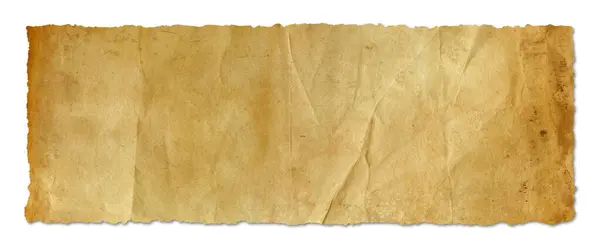 Vecchio Sfondo Carta Pergamena Texture Banner Orizzontale Carta Parati Epoca — Foto Stock