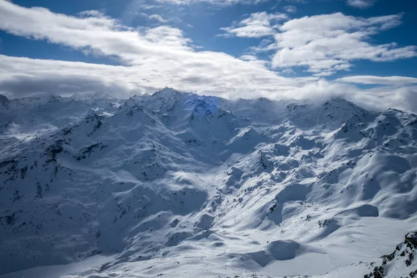 Les Menuires Kayak Yamaçları Dağları Fransa Nın Fransız Alpleri Nde — Stok fotoğraf