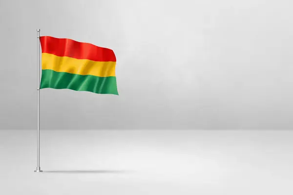 Flaga Boliwii Ilustracja Odizolowany Białej Ścianie Betonowej — Zdjęcie stockowe