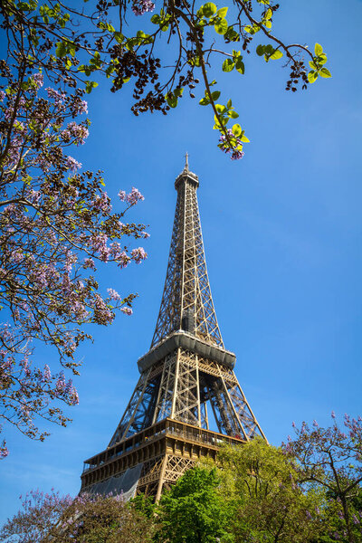 Tour Eiffel Vue Des Rues Paris France — Photo