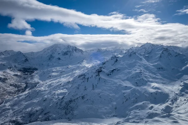 Les Menuires Kayak Yamaçları Dağları Fransa Nın Fransız Alpleri Nde — Stok fotoğraf