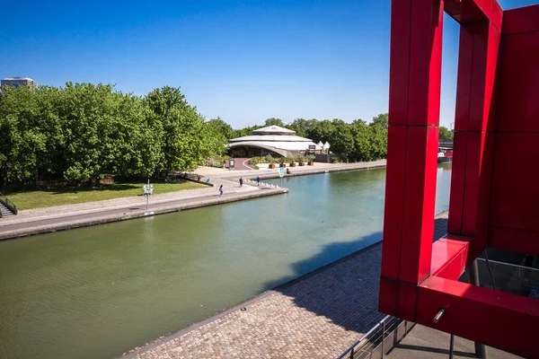 Париж Франція Червня 2023 Вид Затоку Кабаре Каналу Парк Віллет Стокове Зображення