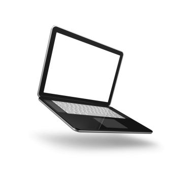 Bilgisayar, şeffaf arkaplanda izole edildi