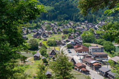 Shirakawa-go 'nun manzaralı köyü, geleneksel gthe-zukuri evleri ve huzurlu kırsal yaşam barındıran yemyeşil dağlara yuva yapmış durumda. Japonya