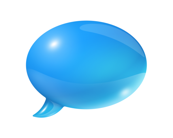 izole kırpma yolu ile beyaz üzerinde üç boyutlu mavi konuşma balonu