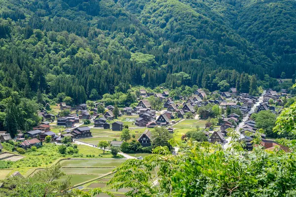 Shirakawa-go 'nun manzaralı köyü, geleneksel gthe-zukuri evleri ve huzurlu kırsal yaşam barındıran yemyeşil dağlara yuva yapmış durumda. Japonya