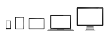 3D bilgisayar, dizüstü bilgisayar, cep telefonu ve dijital tablet - saydam arkaplan üzerinde izole