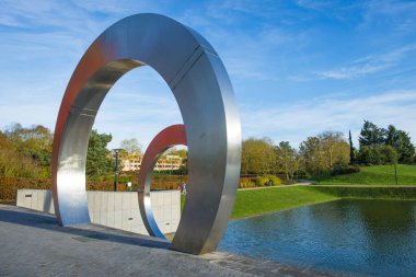 Saint Quentin en Yvelines 'de park, Paris bölgesi, Fransa