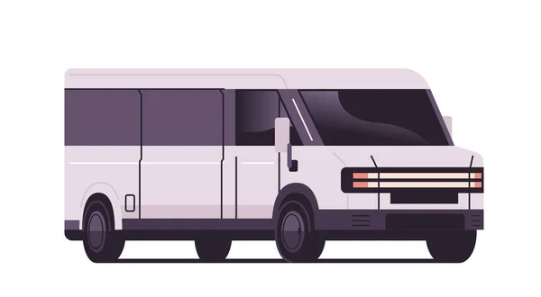 Elbuss Minibuss Elektrifierad Transport Motion Management Hållbar Transport Koncept Horisontell — Stock vektor