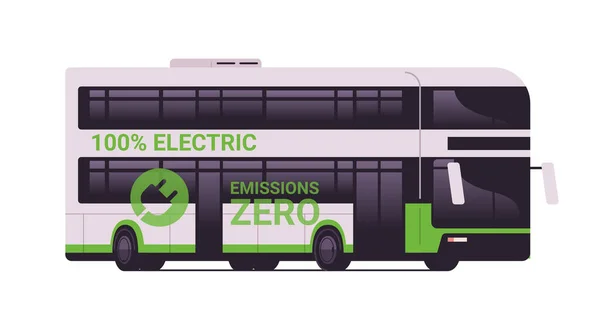 Elektrikli Otobüs Elektrikli Ulaşım Hareket Yönetimi Sürdürülebilir Ulaşım Kavramı Yatay — Stok Vektör