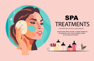 Mükemmel makyajlı güzel bir kadın. Profesyonel makyaj salonu. Moda konsepti, portre, yatay fotokopi, uzay çizimi.