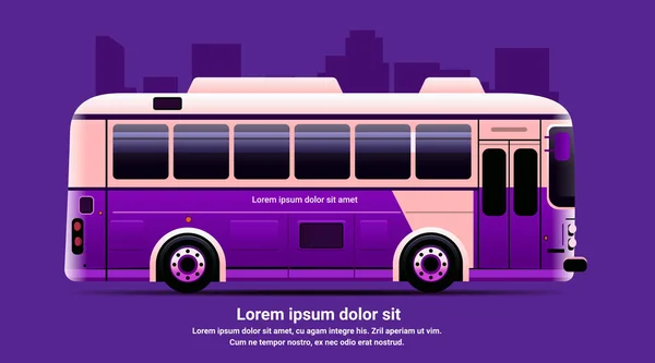 Autobús Urbano Vehículo Moderno Transporte Público Urbano Rural Tráfico Cómodo — Archivo Imágenes Vectoriales