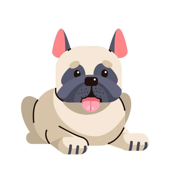 ハッピーナショナルドッグデーグリーティングカードかわいい犬の休日国内動物コンセプトベクターイラスト — ストックベクタ
