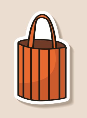 El çantası çıkartması markası kıyafet ve aksesuar mağazası sezonu büyük satış özel indirimli vektör ilüstrasyonları