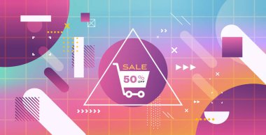 Siber pazartesi indirimi poster satışı afiş alışveriş broşürü tatil tanıtımı sıcak fiyat indirimi afiş yatay vektör ilüstrasyonu