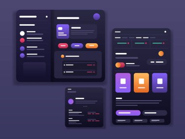 Çevrimiçi bankacılık akıllı cüzdan ödeme uygulama fintech iş yatırım kavramı yatay vektör illüstrasyon
