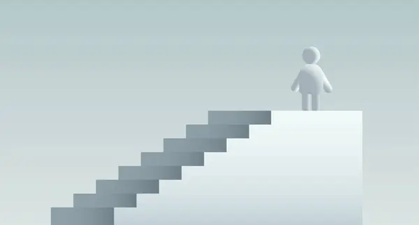 Personnes Icône Personne Symbole Figure Humaine Escalade Escaliers Leadership Compétition Vecteur En Vente