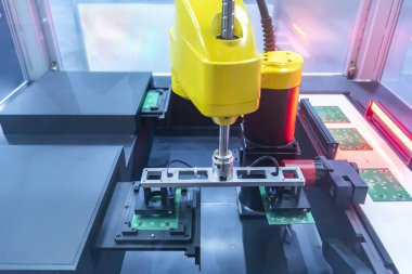 Yazdırma devresi (PCB) montaj makinesi parçası için fabrikada otomatik robot
