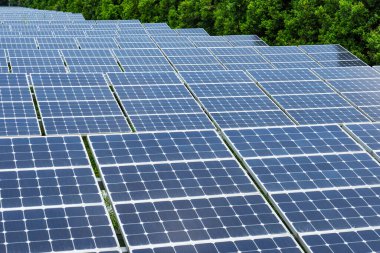 Ekolojik enerji yenilenebilir güneş paneli santrali